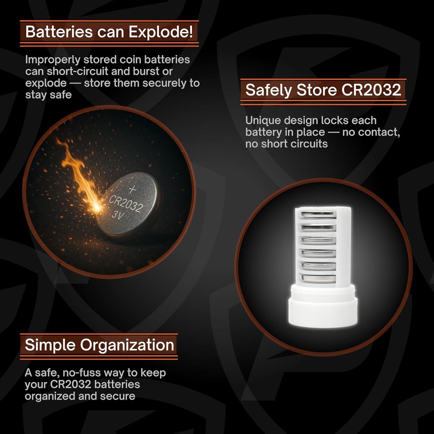 Estuche para Baterías CR2032 WLG Creations - 6 Baterías