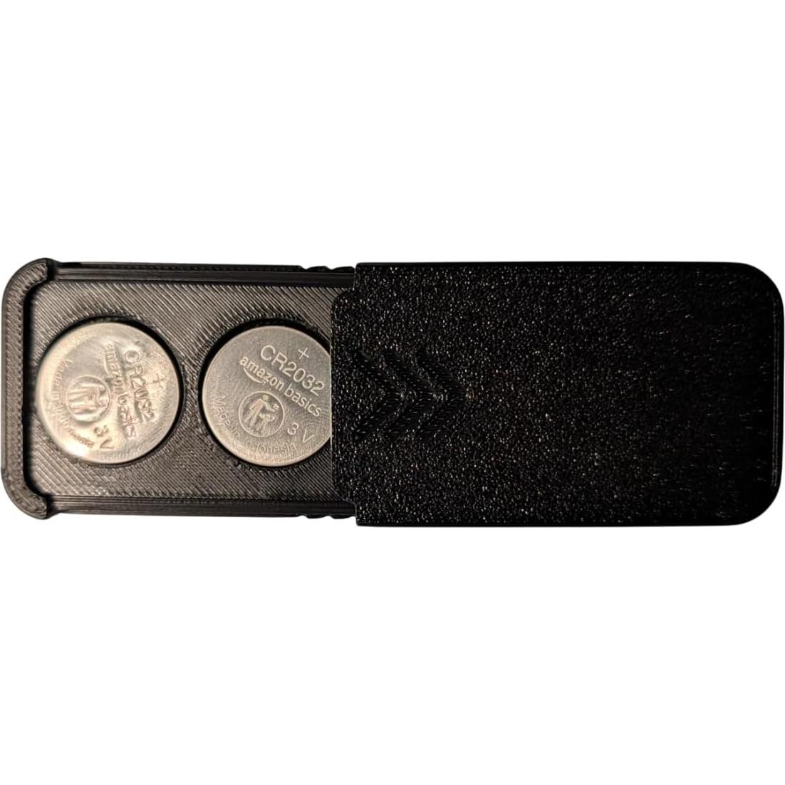 Estuche de Baterías CR2032 3BP - Soporte 2x Negro