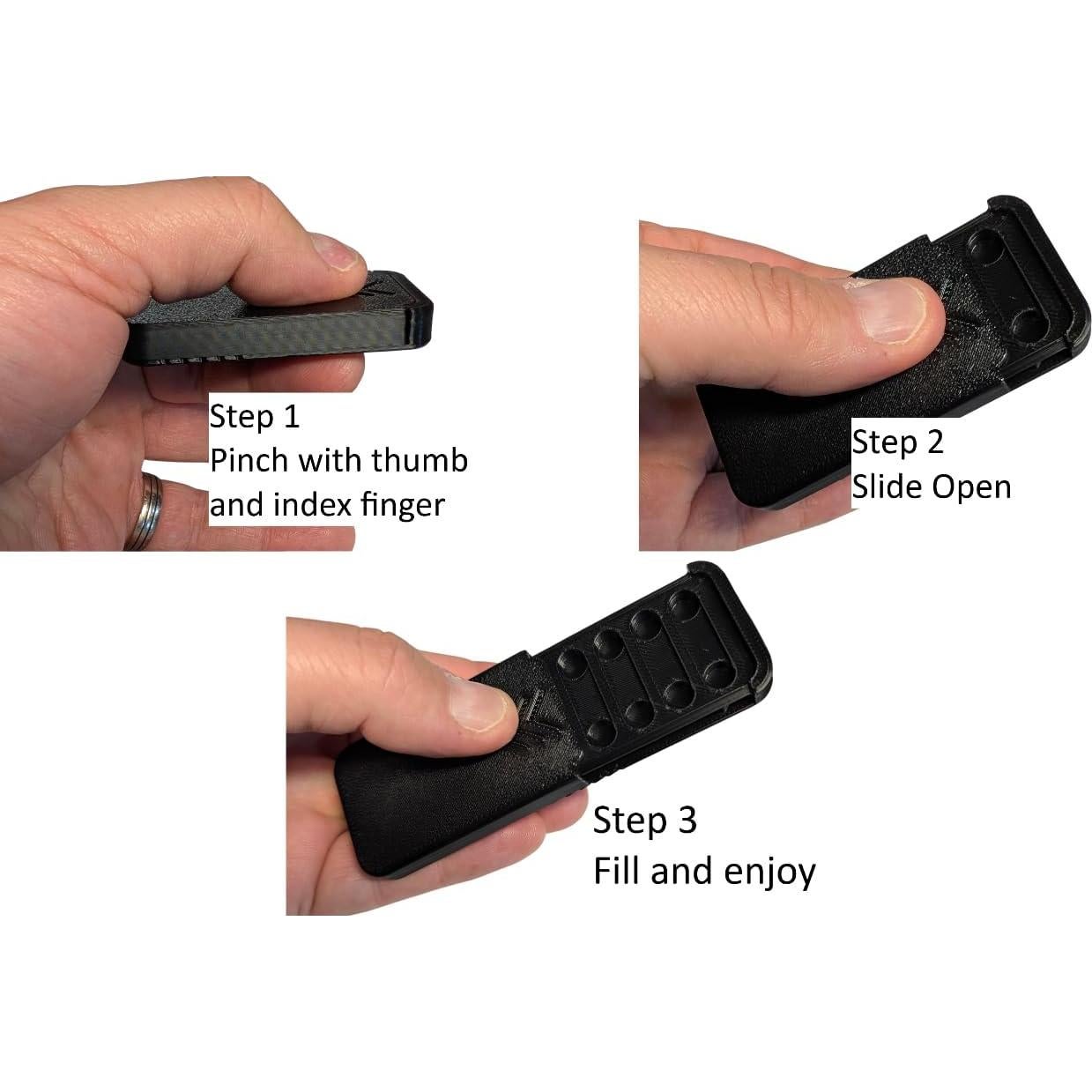 Estuche de Baterías CR2032 3BP - Soporte 2x Negro