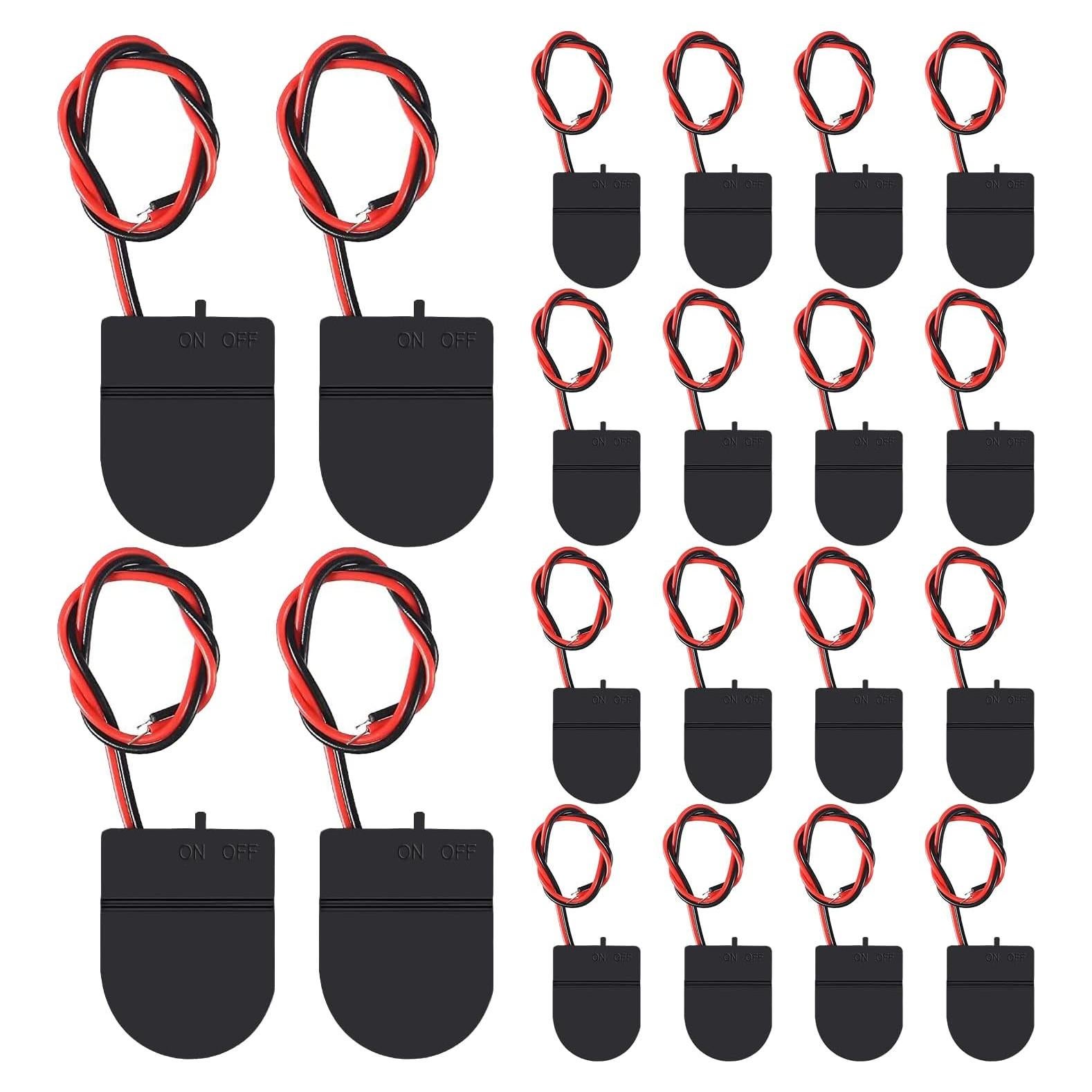 20 Soportes de Batería CR2032 con Interruptor On Off MELIFE