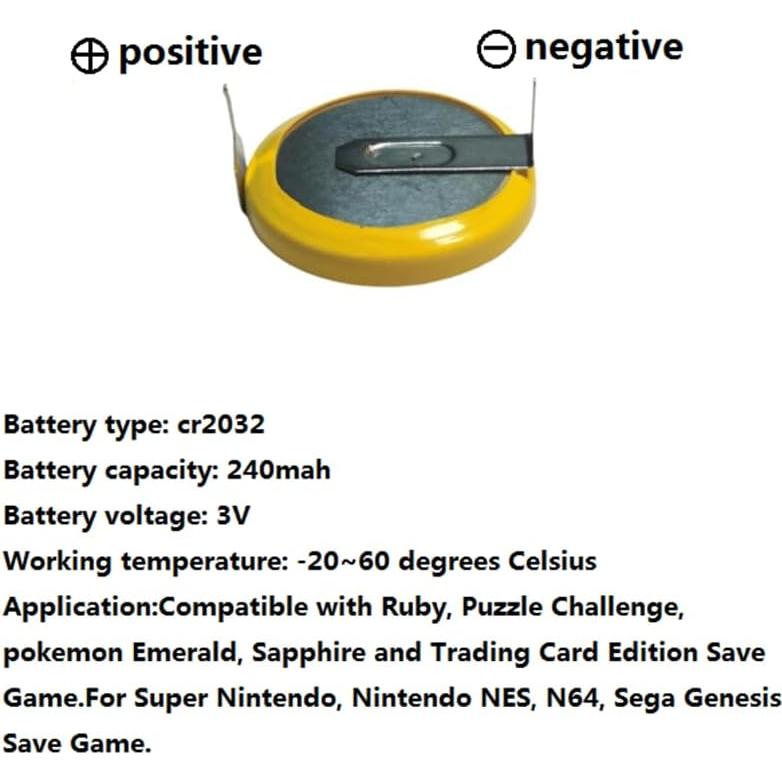 Batería de Litio CR2032 LJCELL 3V con Pines de Soldadura