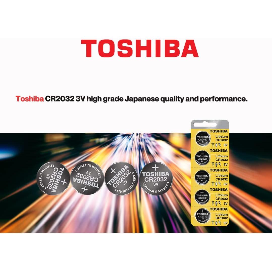 Baterías de Litio Toshiba CR2032 3V - Paquete de 20 Unidades