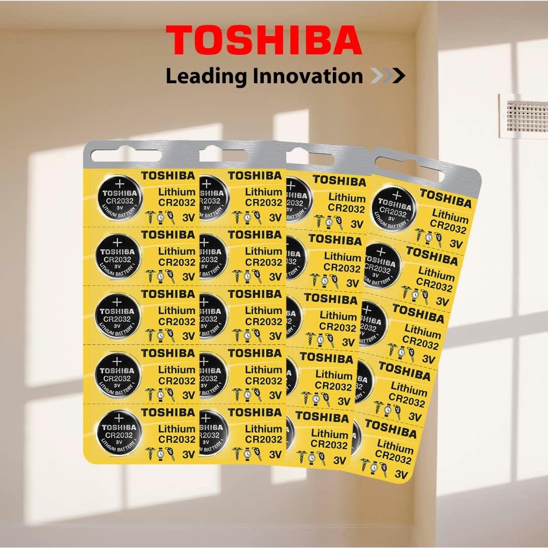 Baterías de Litio Toshiba CR2032 3V - Paquete de 20 Unidades