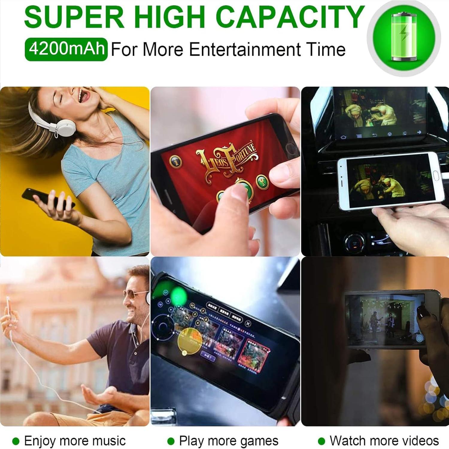 Batería de Reemplazo UNKLOU 4200mAh para LG Stylo 6