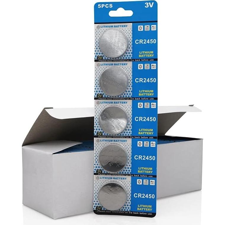 Baterías de Botón Cotchear CR2450 10 Pcs 3V 550mAh