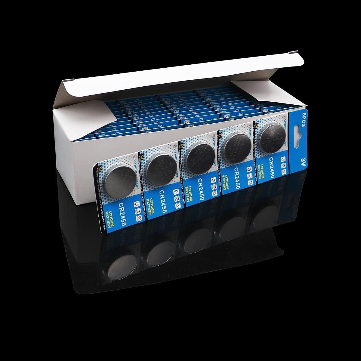 Baterías de Botón Cotchear CR2450 10 Pcs 3V 550mAh