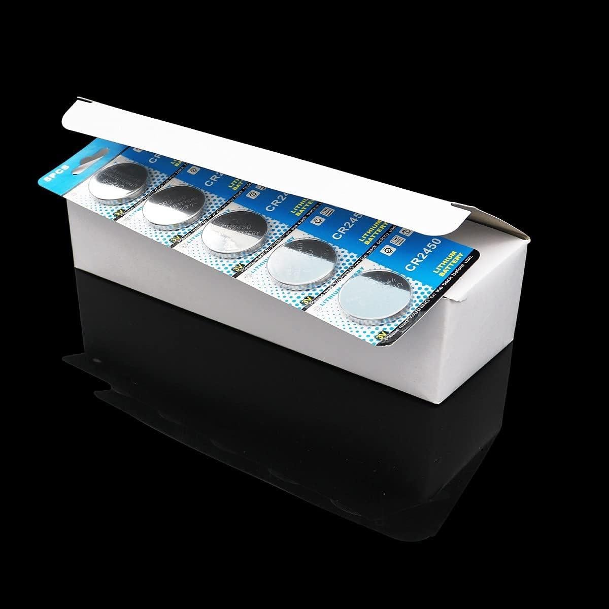 Baterías de Botón Cotchear CR2450 10 Pcs 3V 550mAh