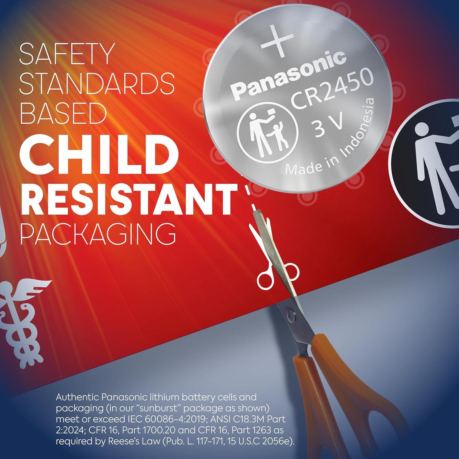 Batería de Litio Panasonic CR2450 3V - Paquete de 1