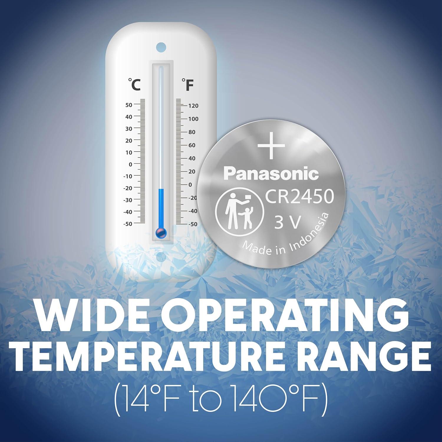 Batería de Litio Panasonic CR2450 3V - Paquete de 1