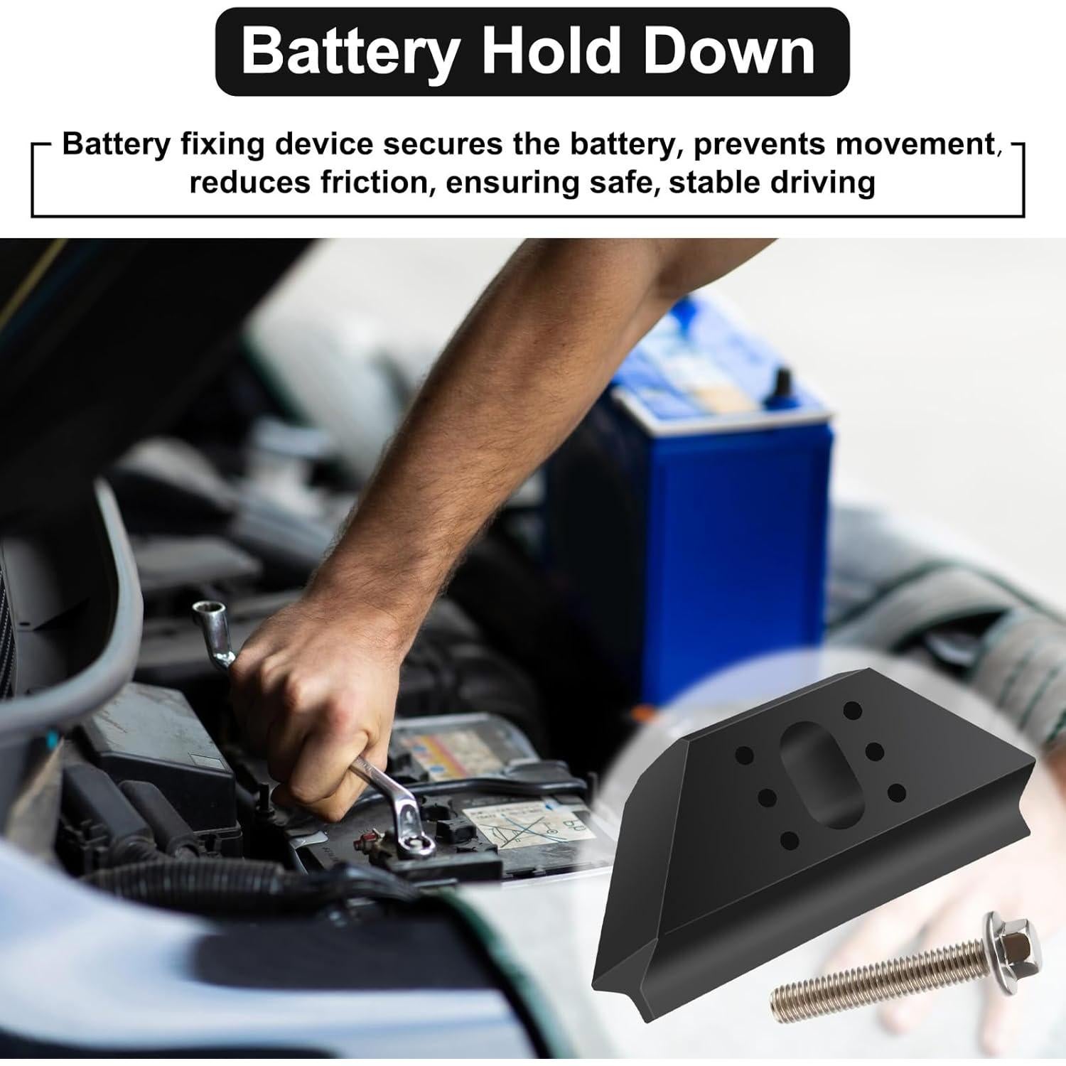 Base de sujeción de batería Ecocstm con tornillos 14005061