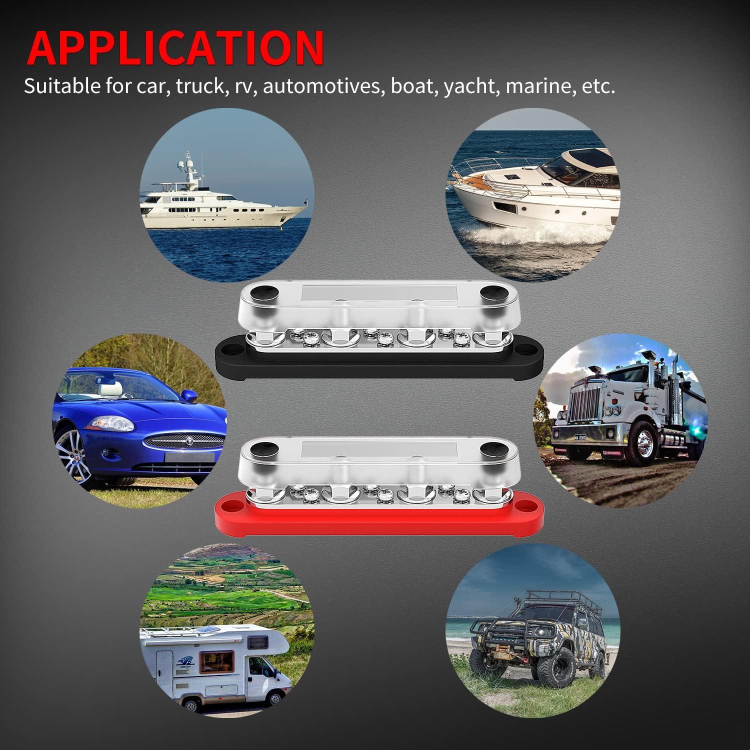 Bloque de Terminales de Barra de Bus DAIERTEK 12V-48V M8/M4