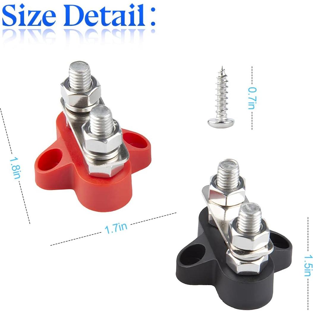 Bloque de Terminales Aislados Zipelo M8 48V para Coche y Barco