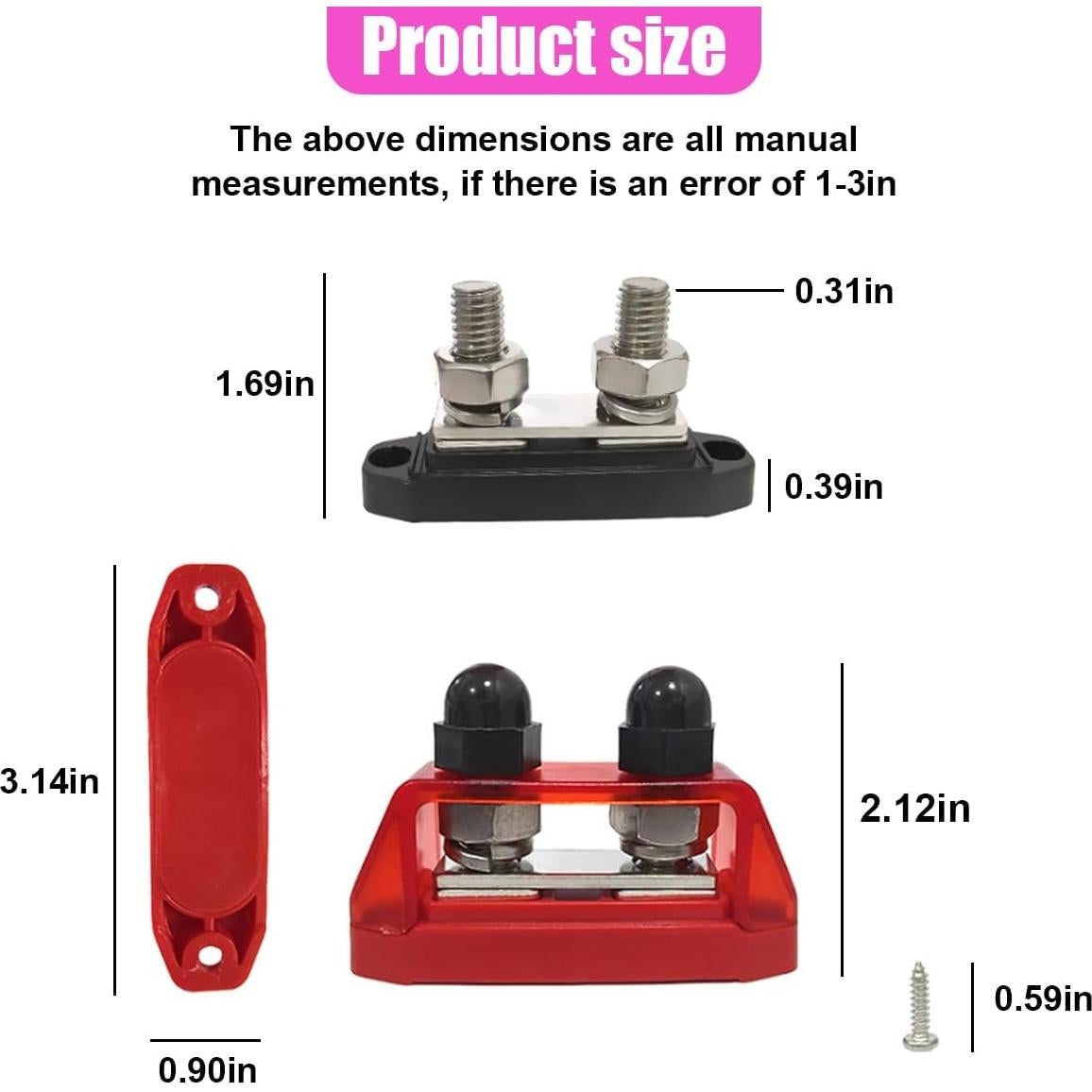 Bloque de Distribución de Energía M8 UHANBUT 250A 48V CC