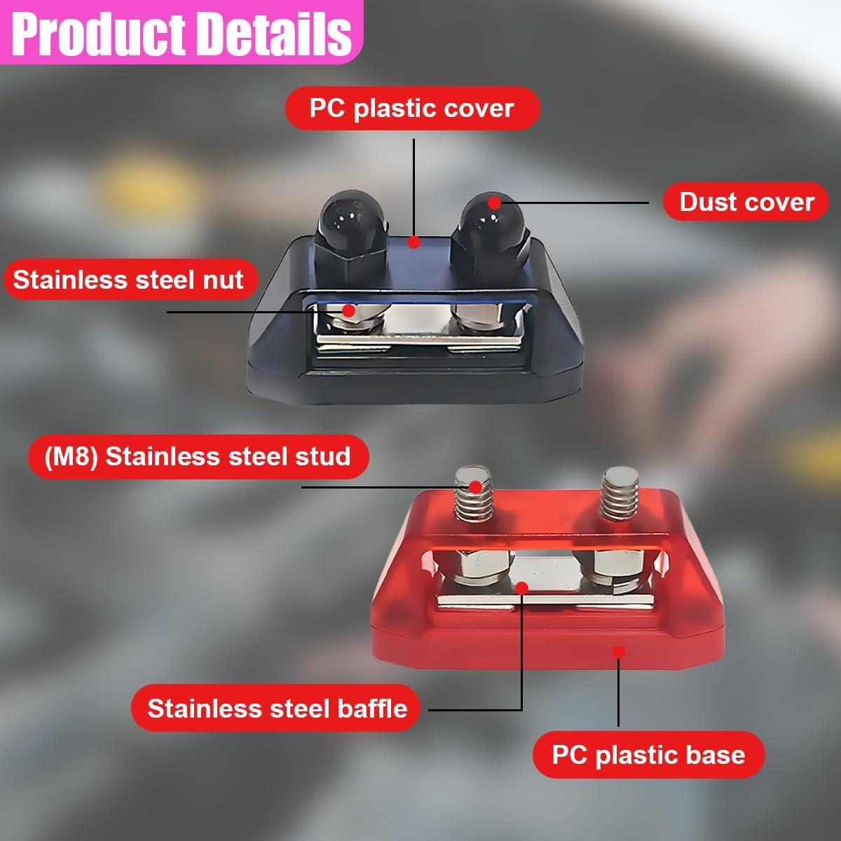 Bloque de Distribución de Energía M8 UHANBUT 250A 48V CC