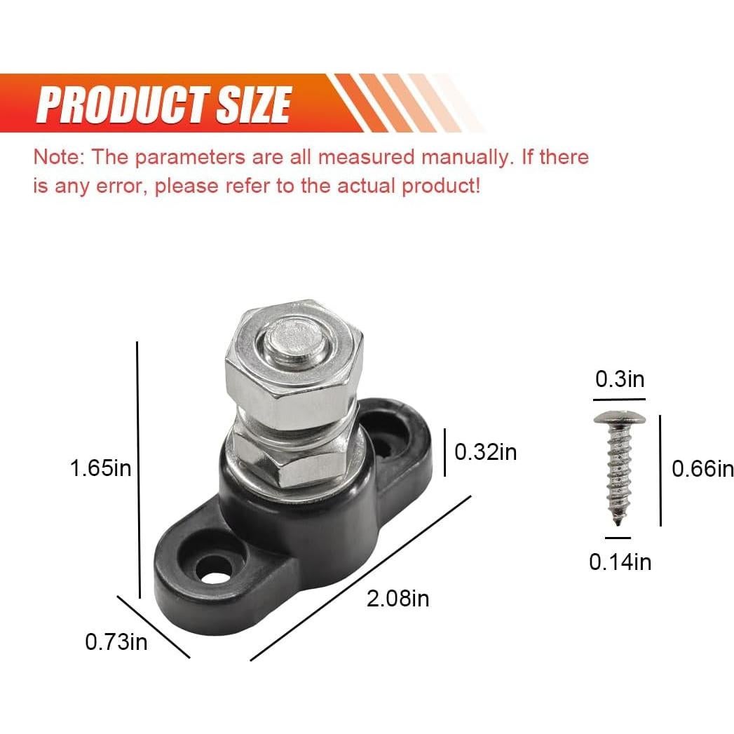Bloque de Distribución de Terminales LAINLOY 12V CC Negro