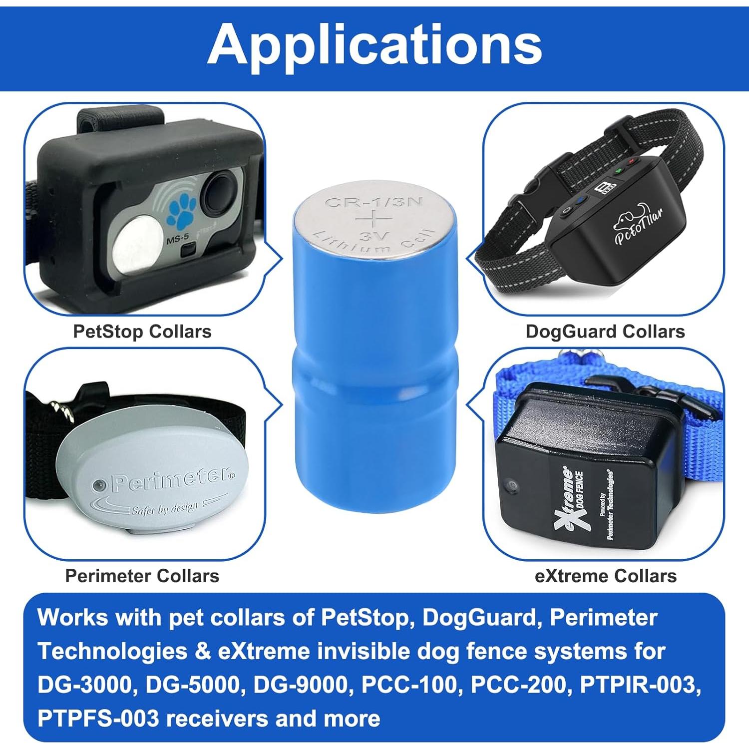 Baterías 2CR1/3N 6V JOXIYECLTL para Collares de Perro (5PCS)