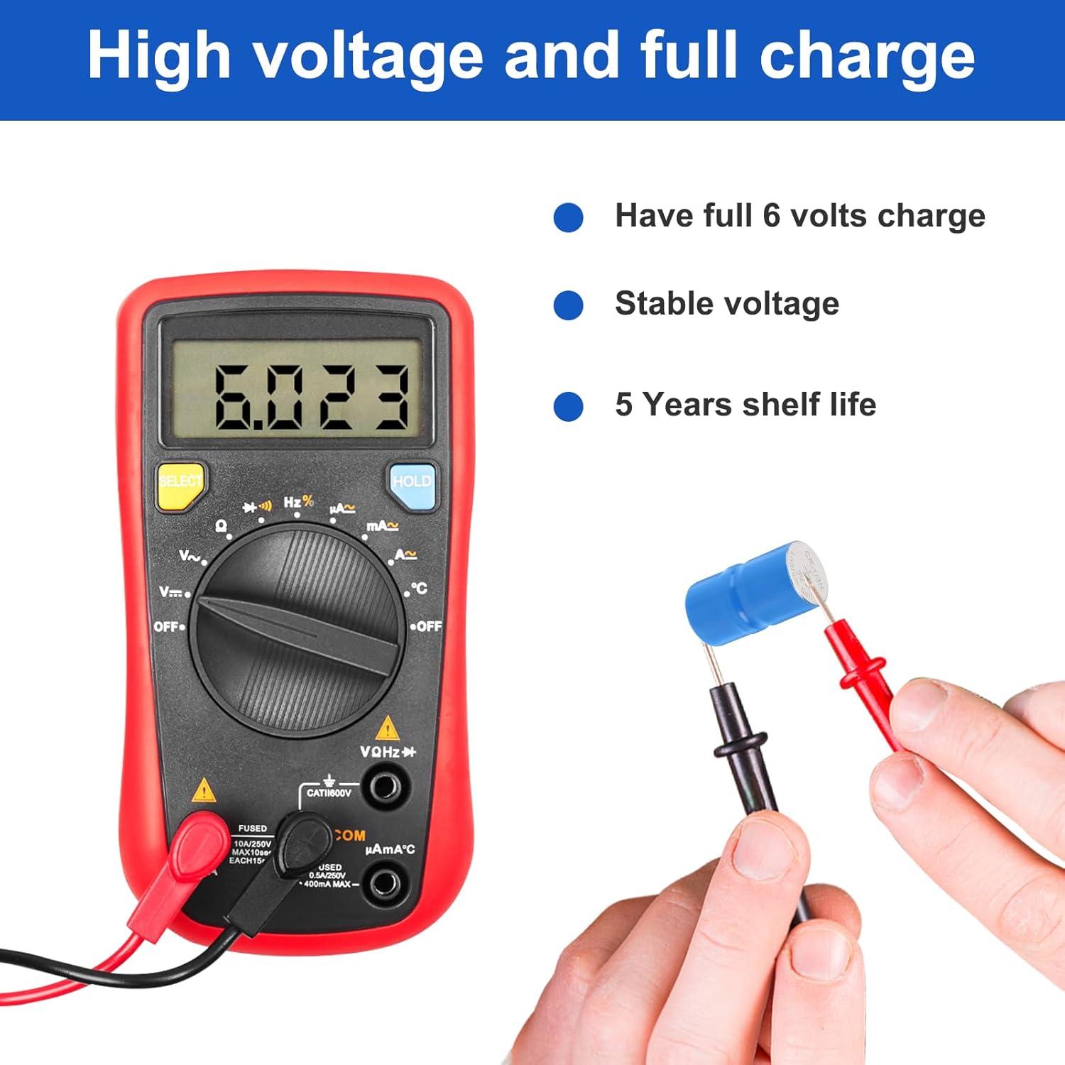 Baterías 2CR1/3N 6V JOXIYECLTL para Collares de Perro (5PCS)