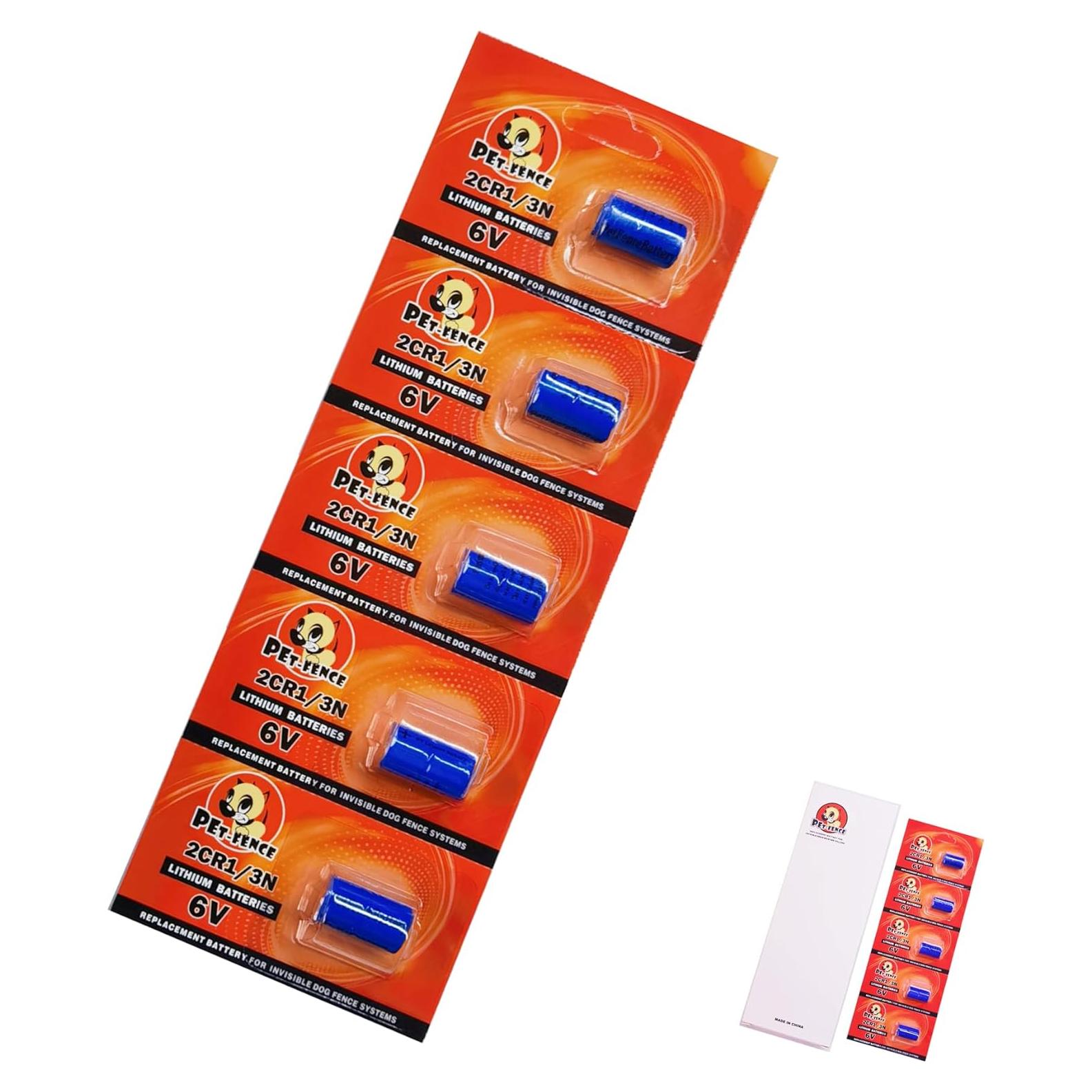 Batería de 6V para Collares de Cerca Invisible Pet Stop - Paquete de 5