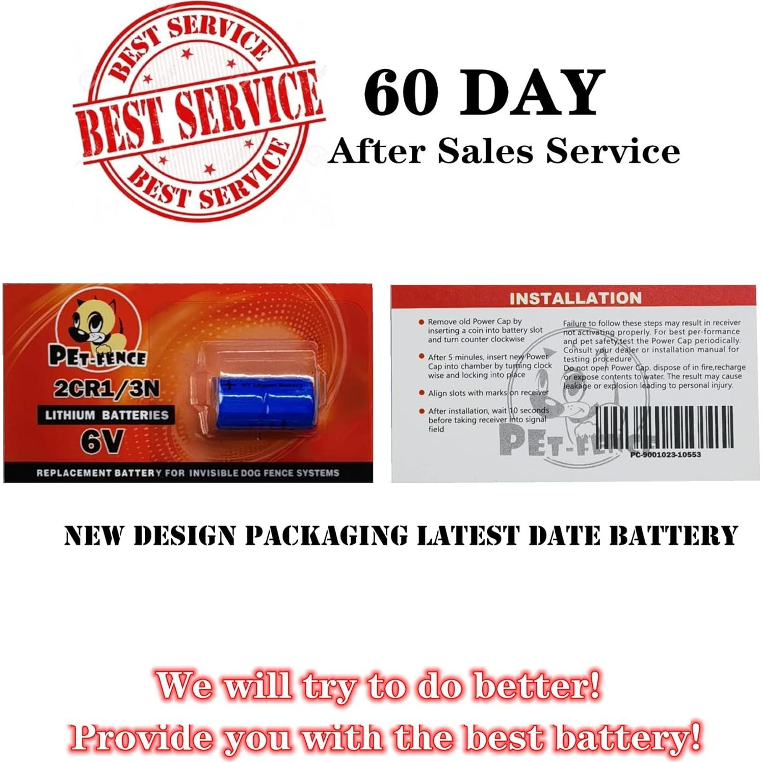 Batería de 6V para Collares de Cerca Invisible Pet Stop - Paquete de 5