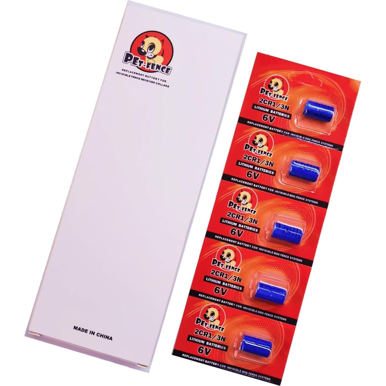 Batería de 6V para Collares de Cerca Invisible Pet Stop - Paquete de 5