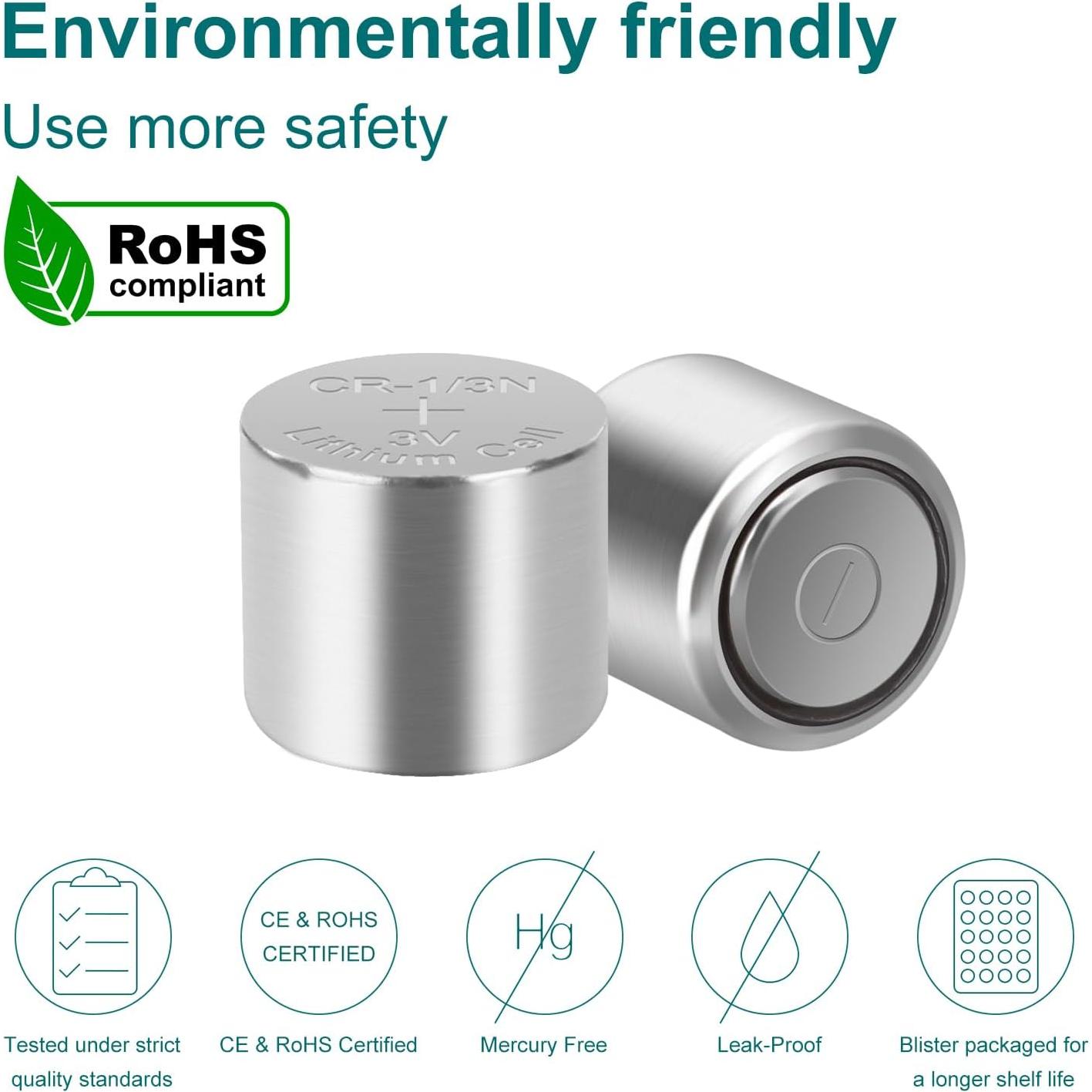 Batería de Litio 1/3N Lfeeuiaty 3V para Collares de Perro - 6 Unidades