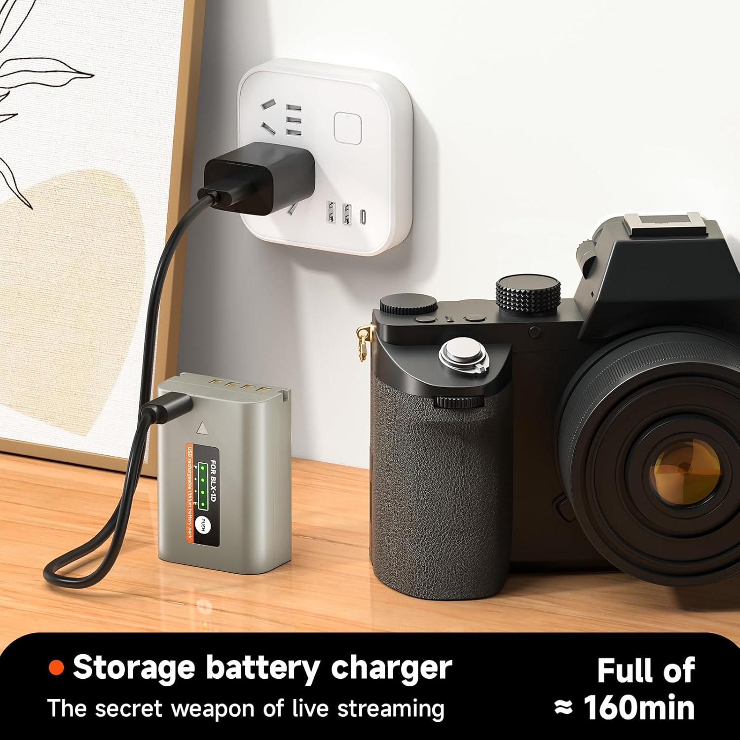 Paquete de 2 Baterías BLX-1 Olympus OM-1 y OM-1 Mark II