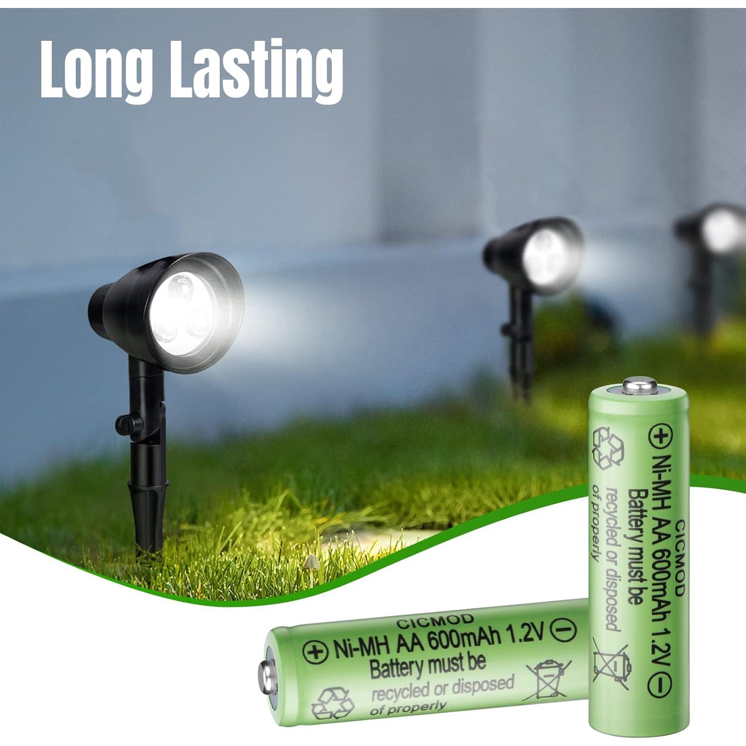 Baterías recargables AA CICMOD 1.2V Ni-MH 600mAh - Paquete de 4