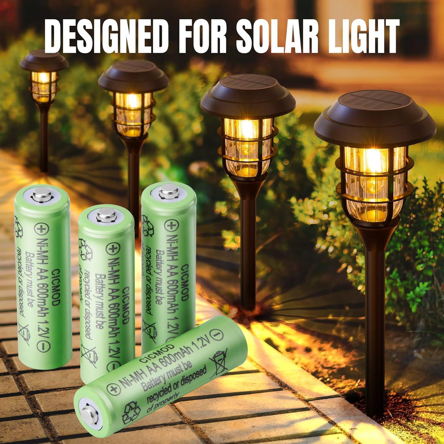 Baterías recargables AA CICMOD 1.2V Ni-MH 600mAh - Paquete de 4