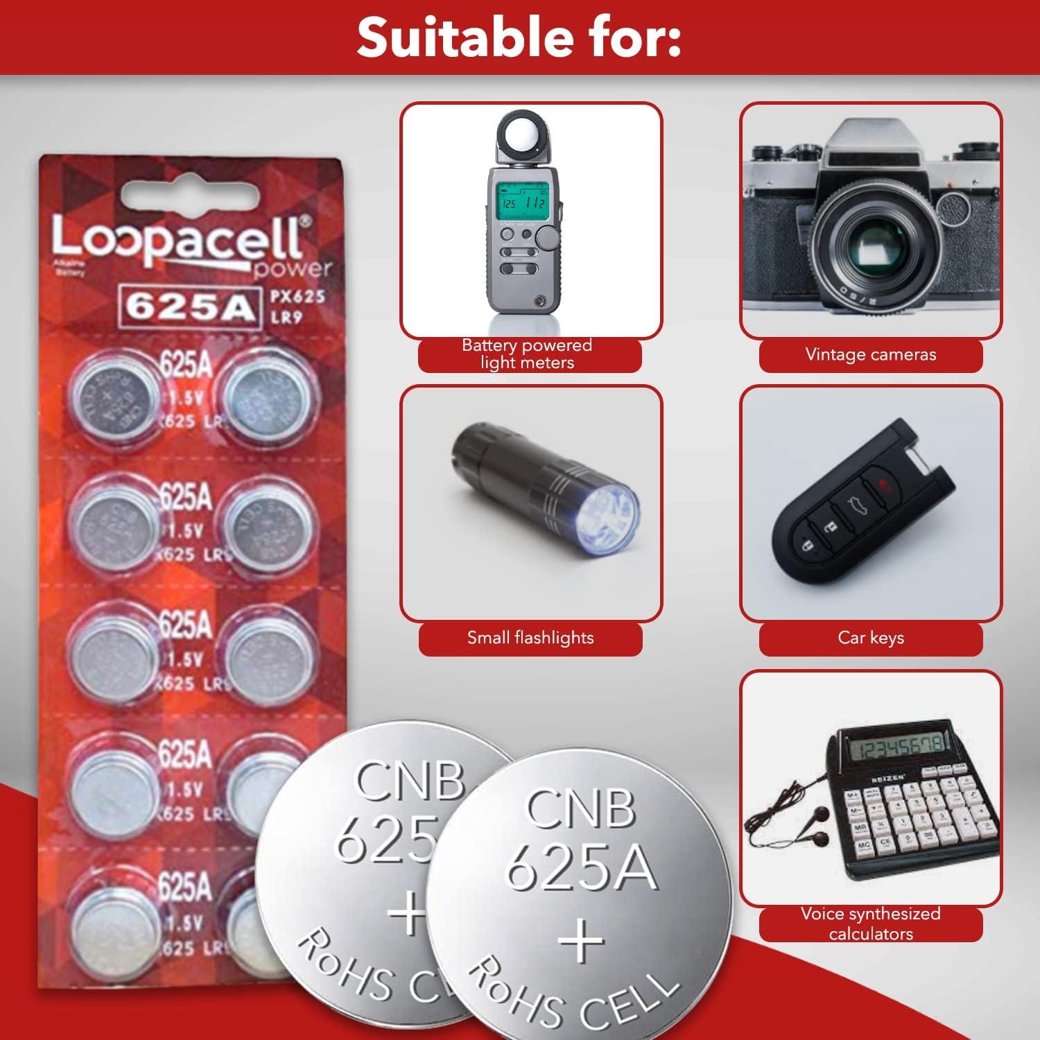 Batería Alcalina Loopacell 625A 1.5V para Dispositivos