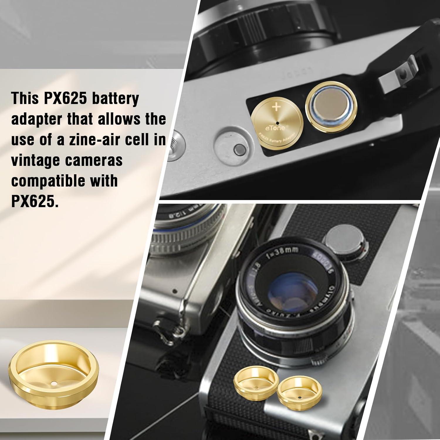 Adaptador de Batería de Metal eTone para Cámaras PX625 MR9