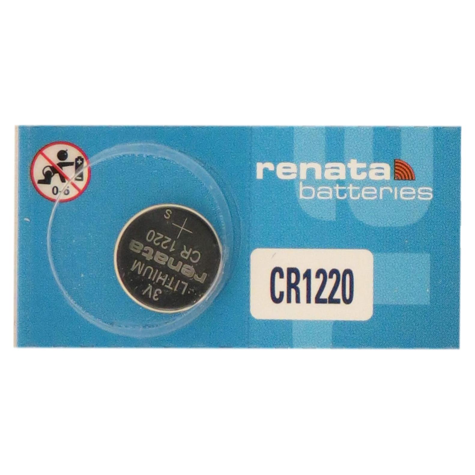Baterías de Litio Renata CR1220 3V - Paquete de 10 Unidades
