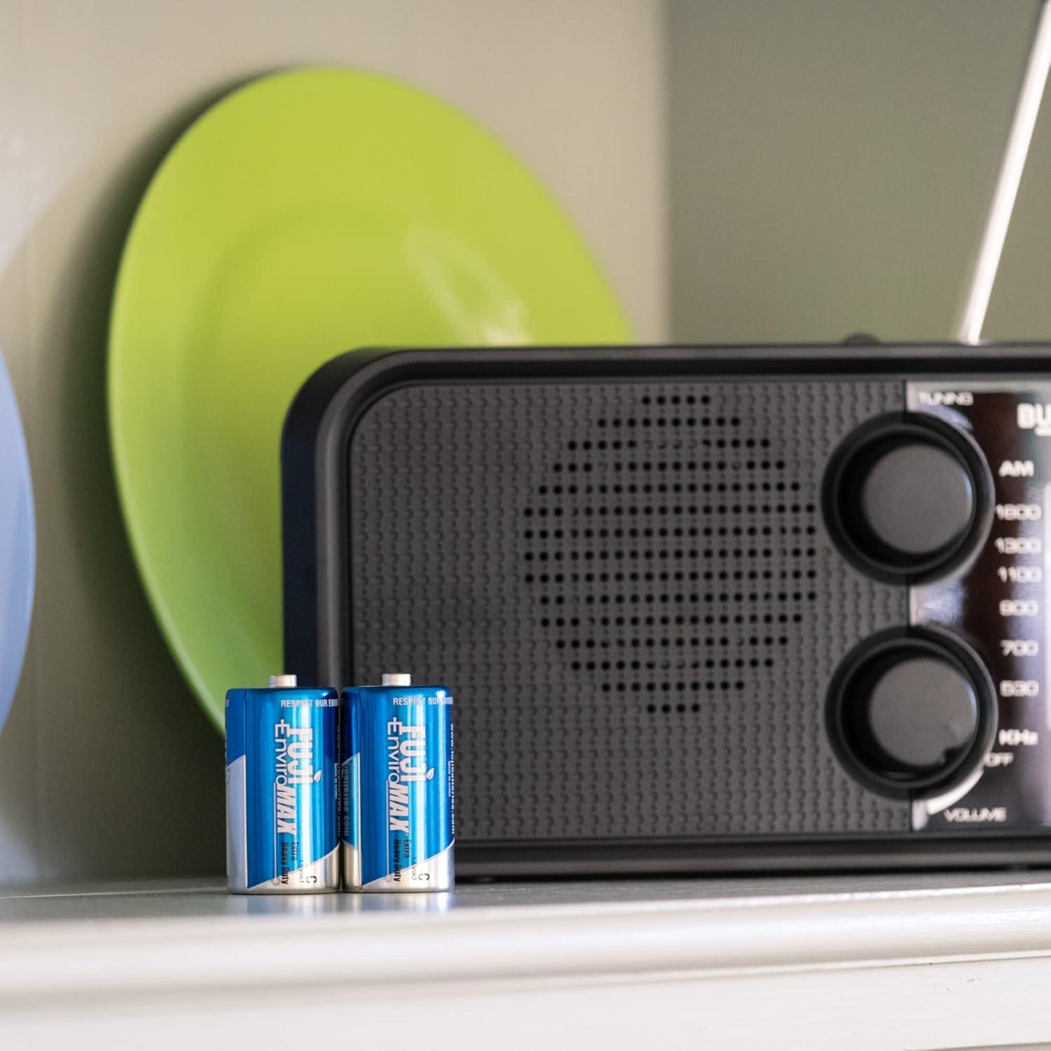 Baterías C Extra Pesadas Fuji Enviromax 3200BP2, 2 Pk, Azul