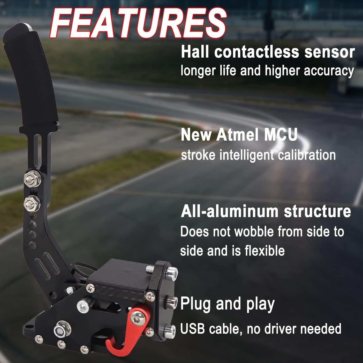 Freno de Mano USB Nejoney para SIM Racing con Abrazadera