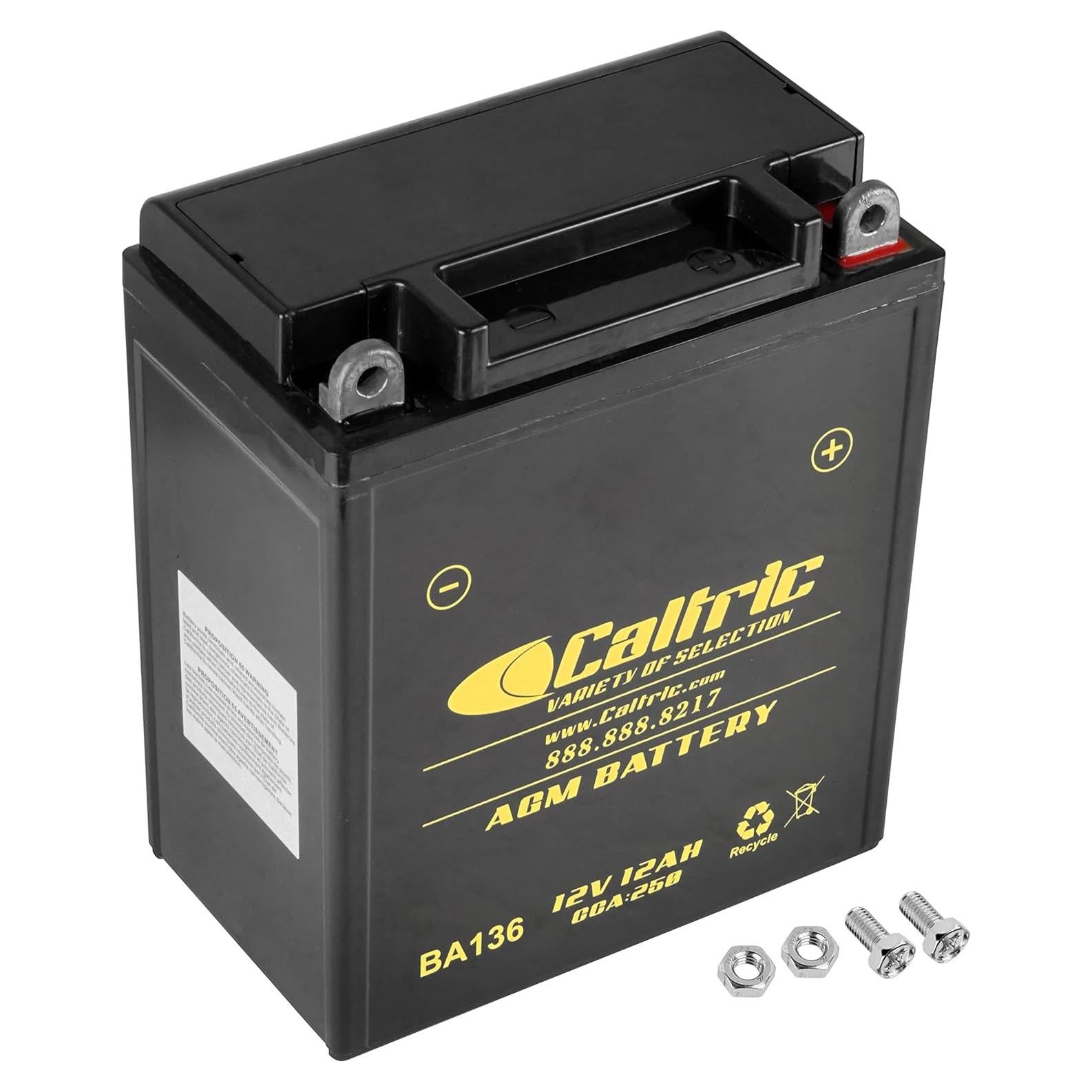 Batería AGM Caltric YB12AL-A2 12V para Kawasaki y Yamaha