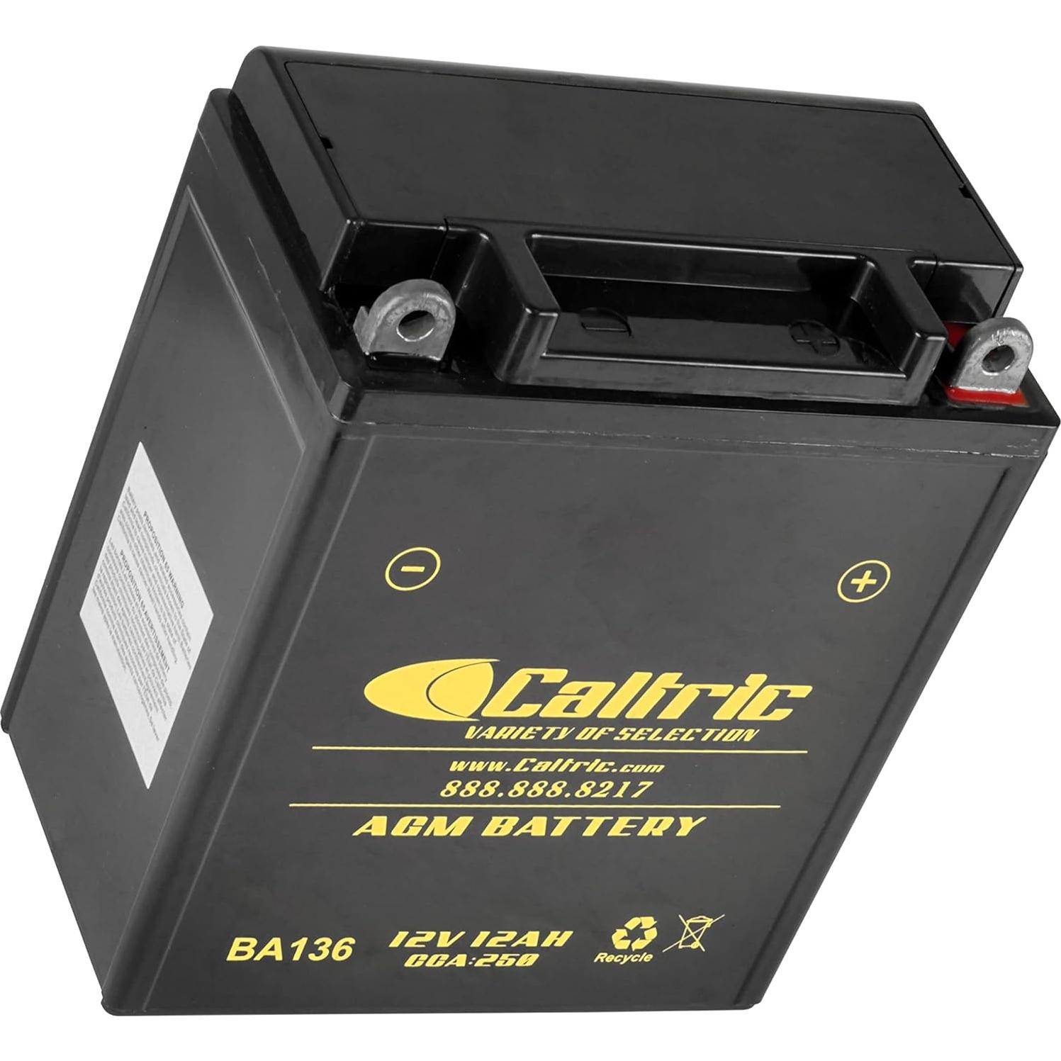 Batería AGM Caltric YB12AL-A2 12V para Kawasaki y Yamaha