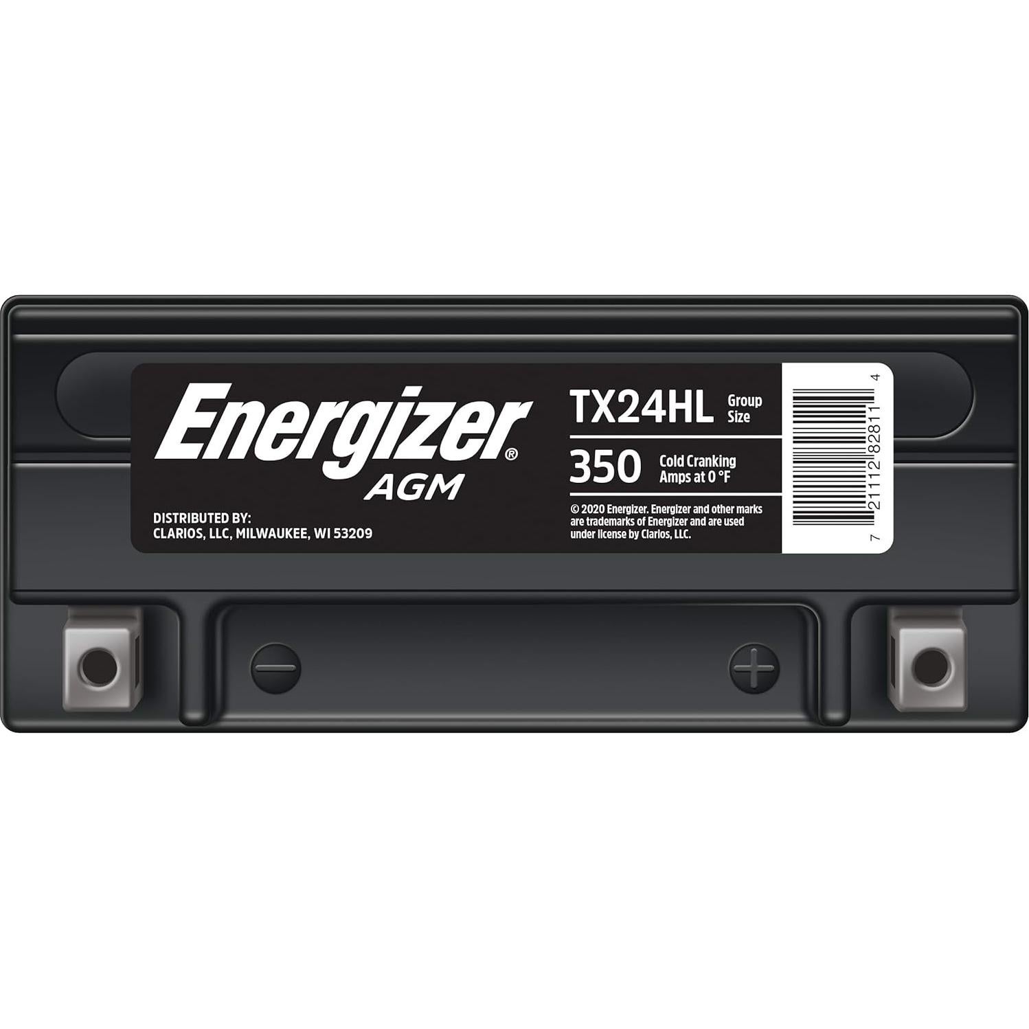 Batería AGM Energizer TX24HL 12V 21Ah para Motocicletas y ATV