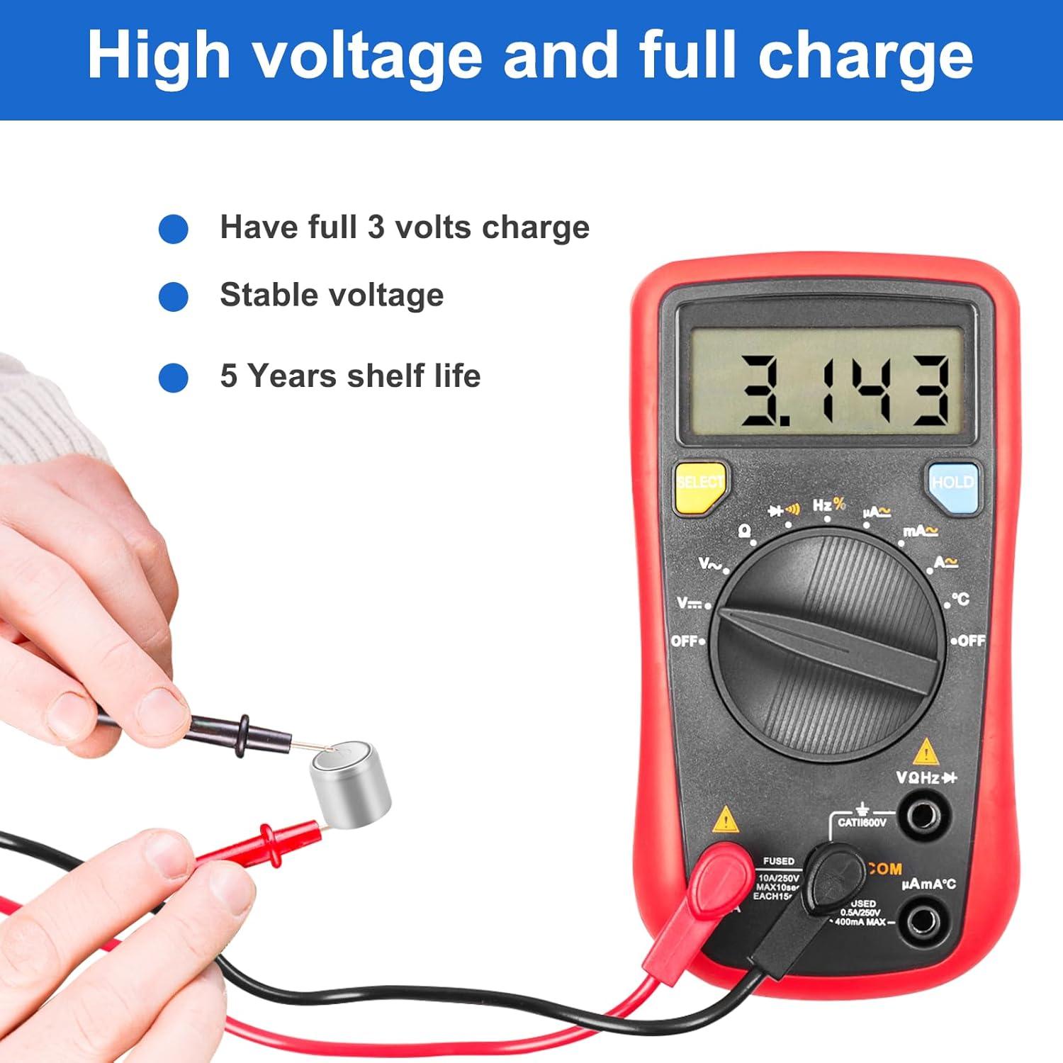 Baterías de Litio 3V DL1/3N JOXIYECLTL Paquete de 12