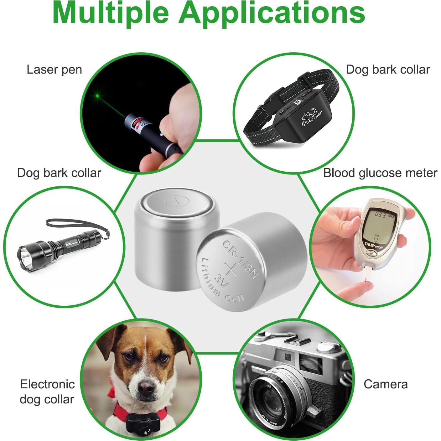 Baterías de Litio 3V DL1/3N JOXIYECLTL Paquete de 12