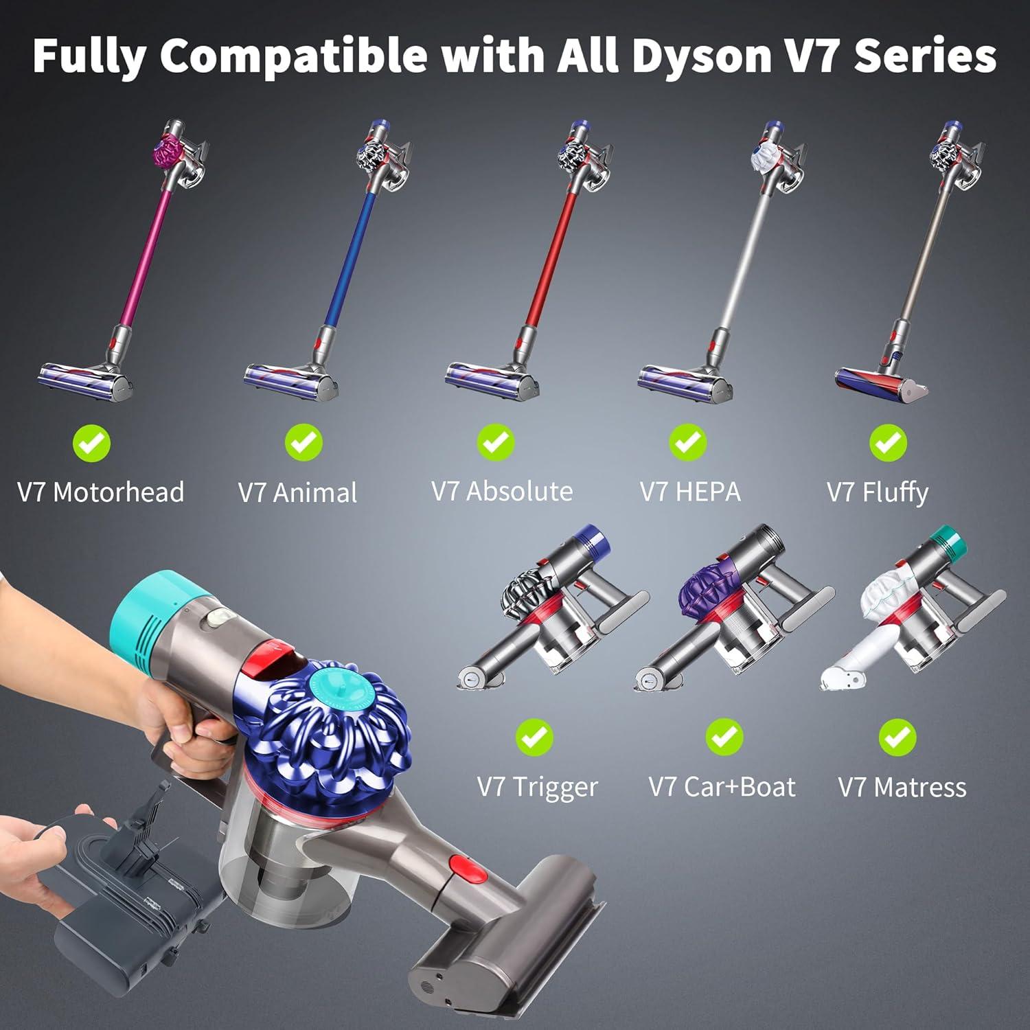 Batería de Reemplazo JEMERYY para Dyson V7 8000mAh 21.6V