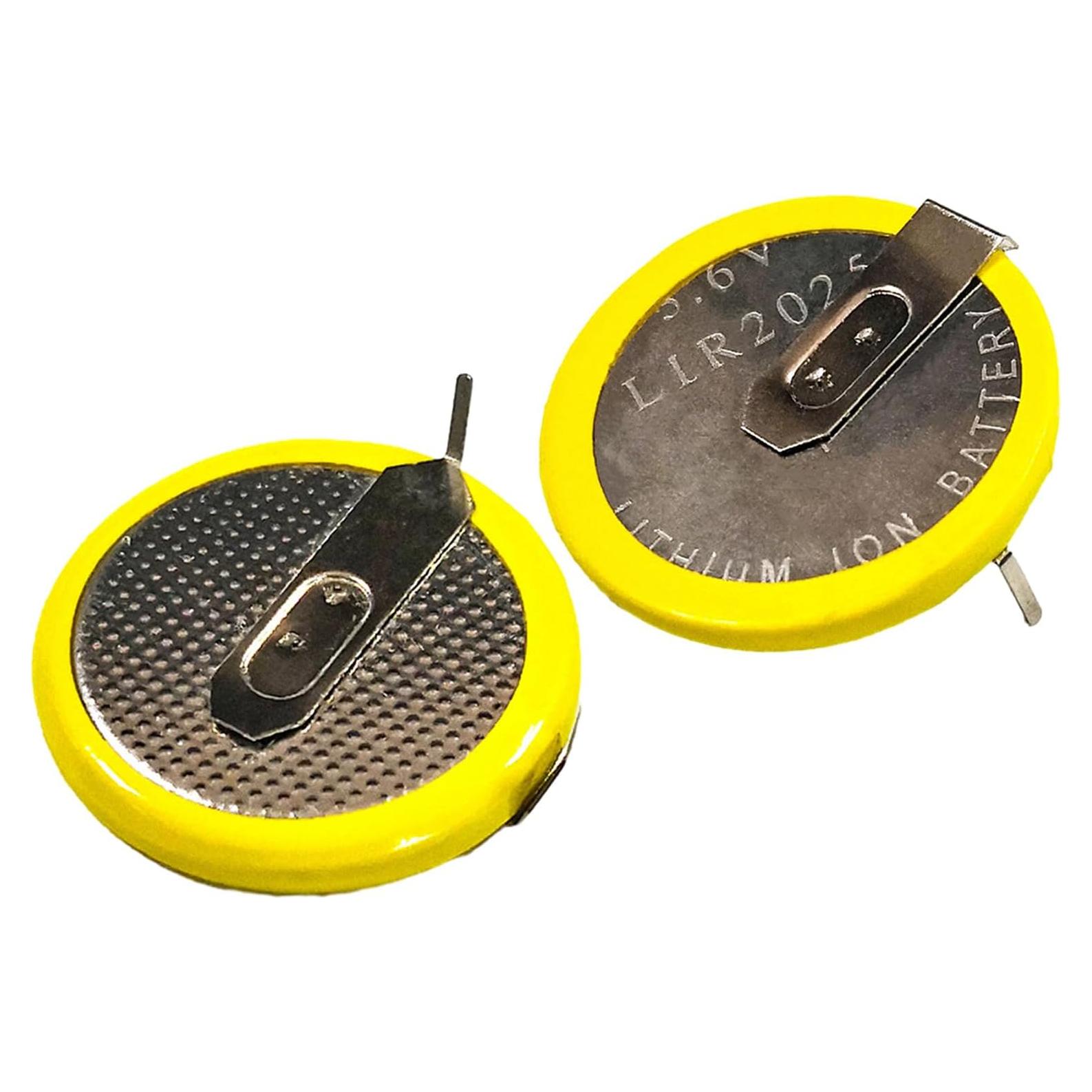 Paquete de 2 Baterías Recargables LIR2025 3.6V Decours