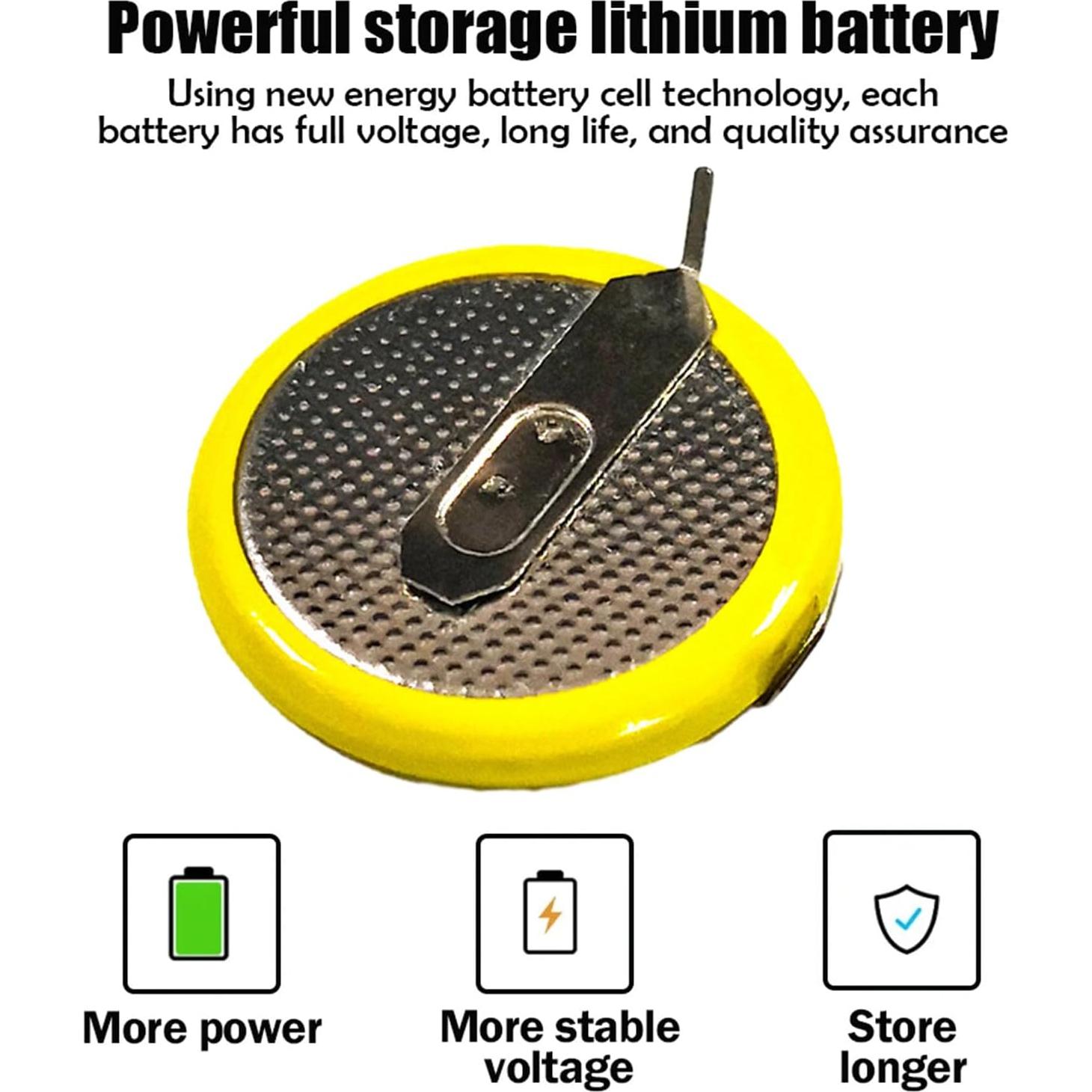 Paquete de 2 Baterías Recargables LIR2025 3.6V Decours