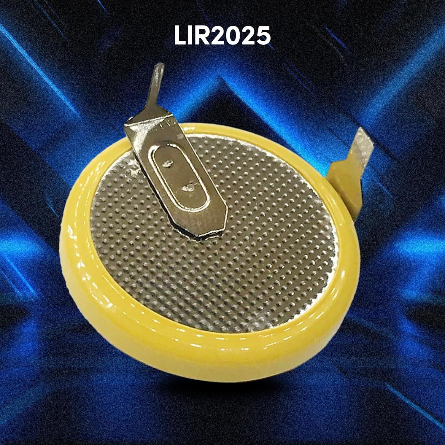 Paquete de 2 Baterías Recargables LIR2025 3.6V Decours