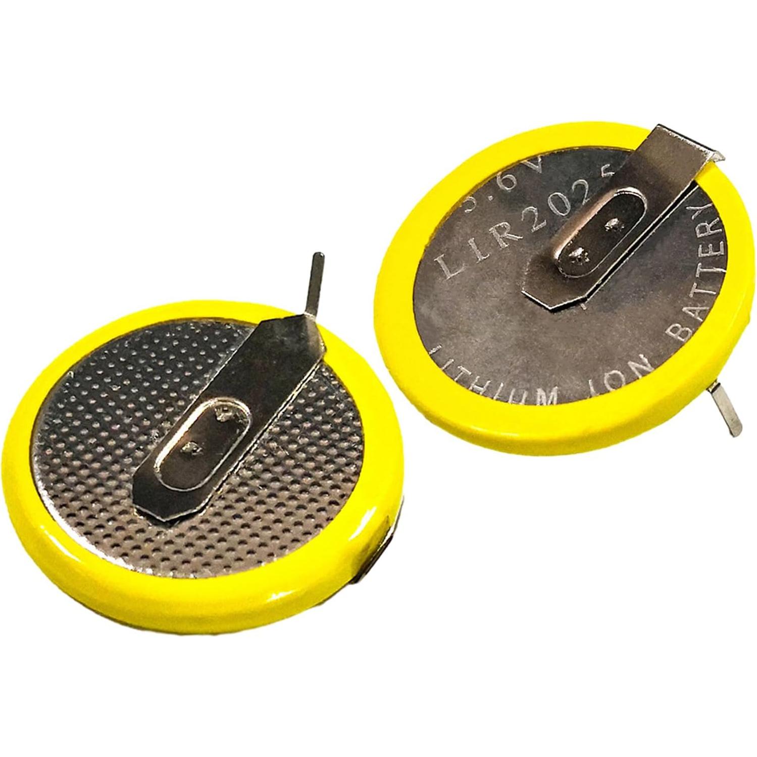 Paquete de 2 Baterías Recargables LIR2025 3.6V Decours