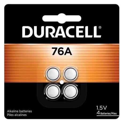 Baterías Alcalinas Duracell 76A 1.5V Paquete de 4