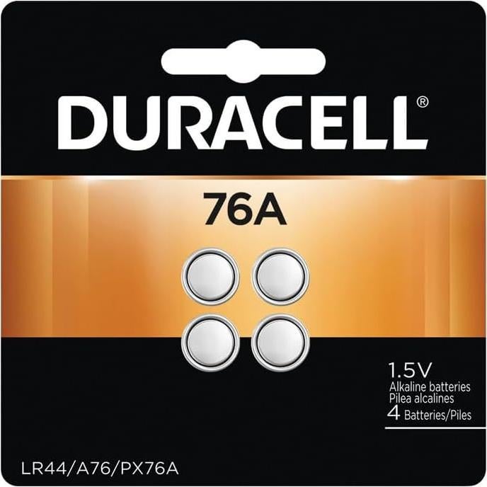 Baterías Alcalinas Duracell 76A 1.5V Paquete de 4