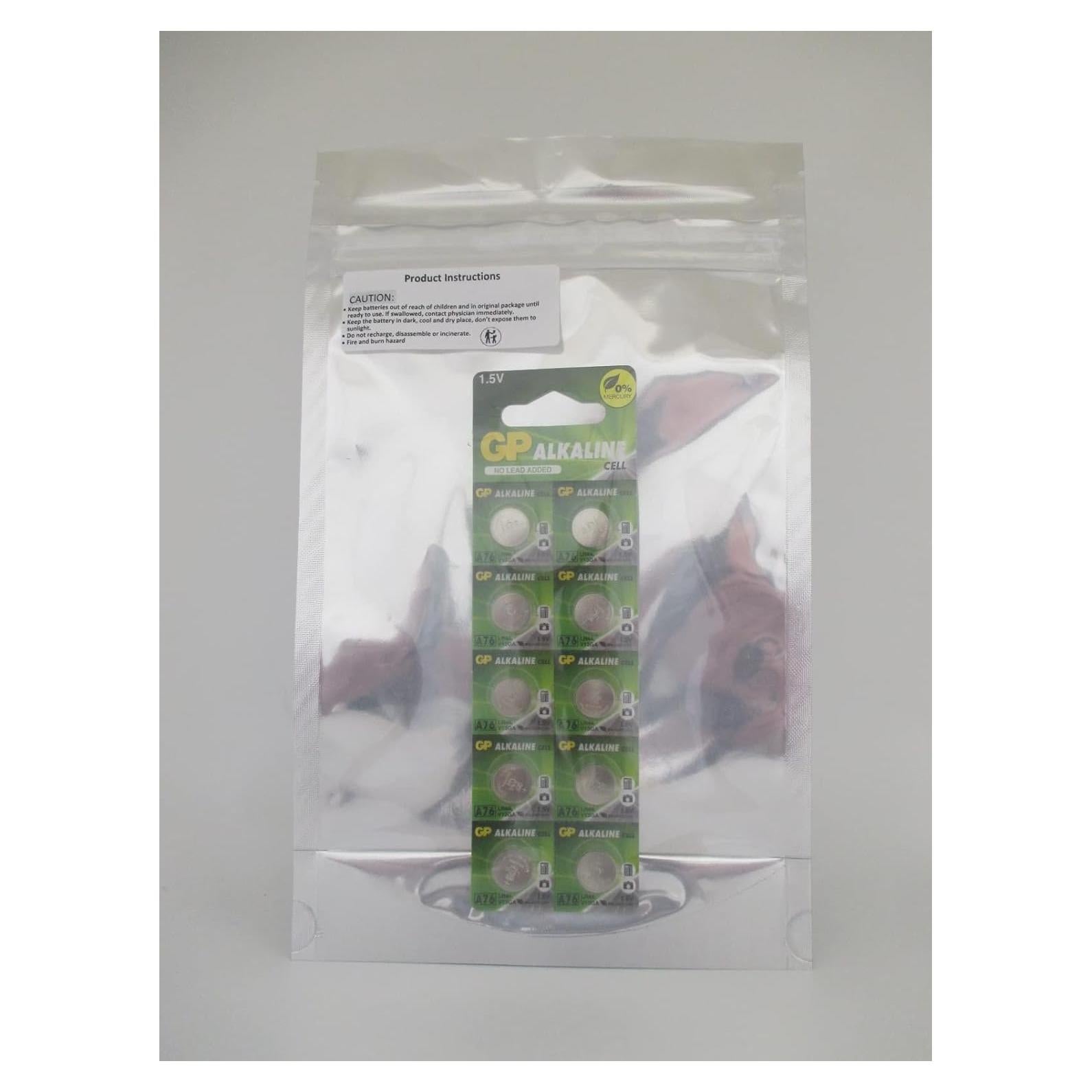 10 Baterías GP AG13 A76 LR44 1.5V - GDP