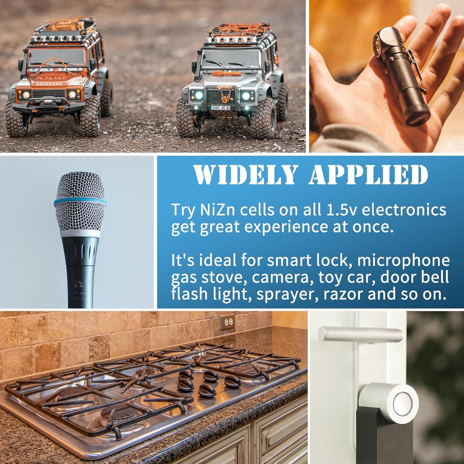 Baterías recargables AA Ni-Zn CLDP 2 paquetes con cargador 1.6V