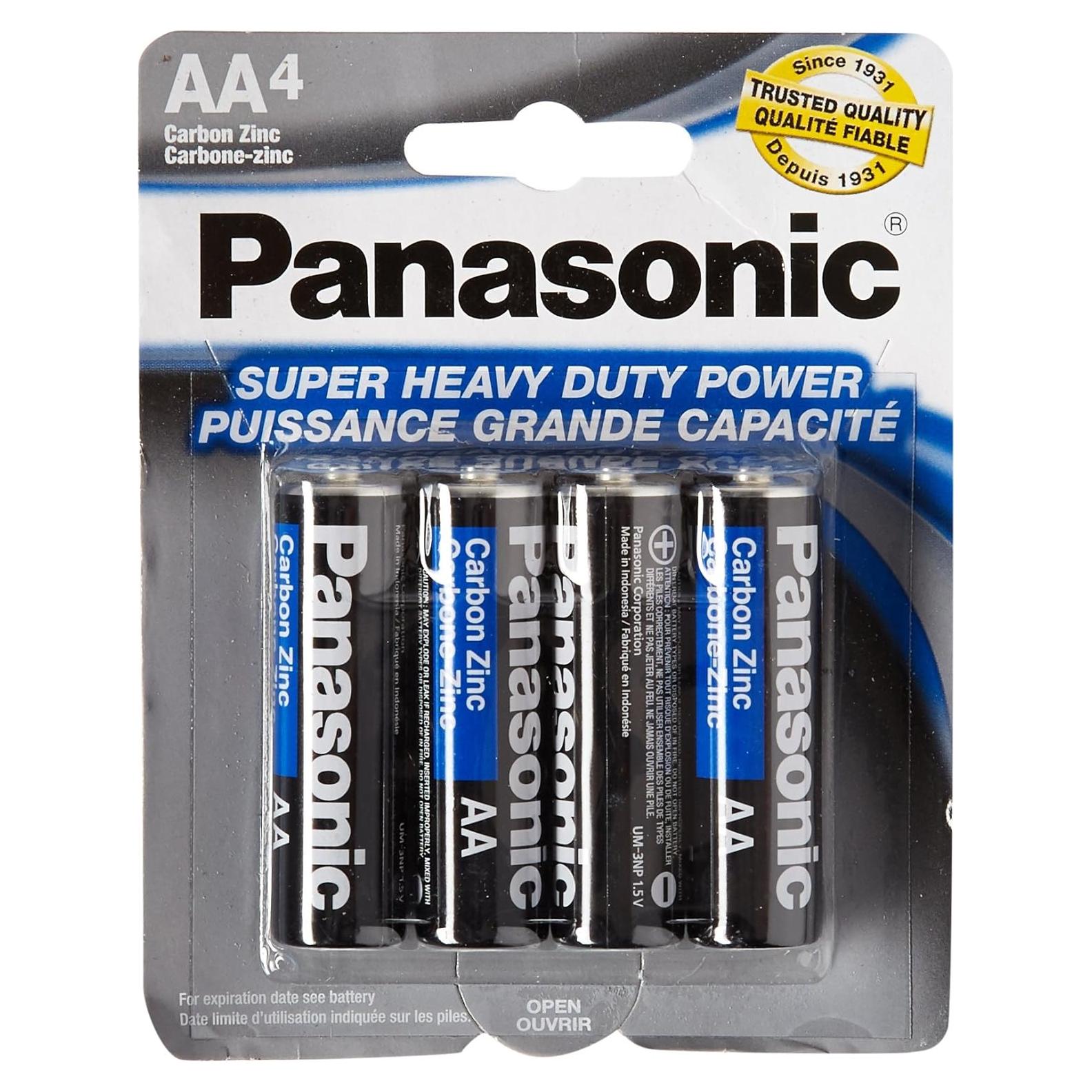 Baterías AA Super Pesadas Panasonic 5734 16PC Carbono Zinc 1.5V