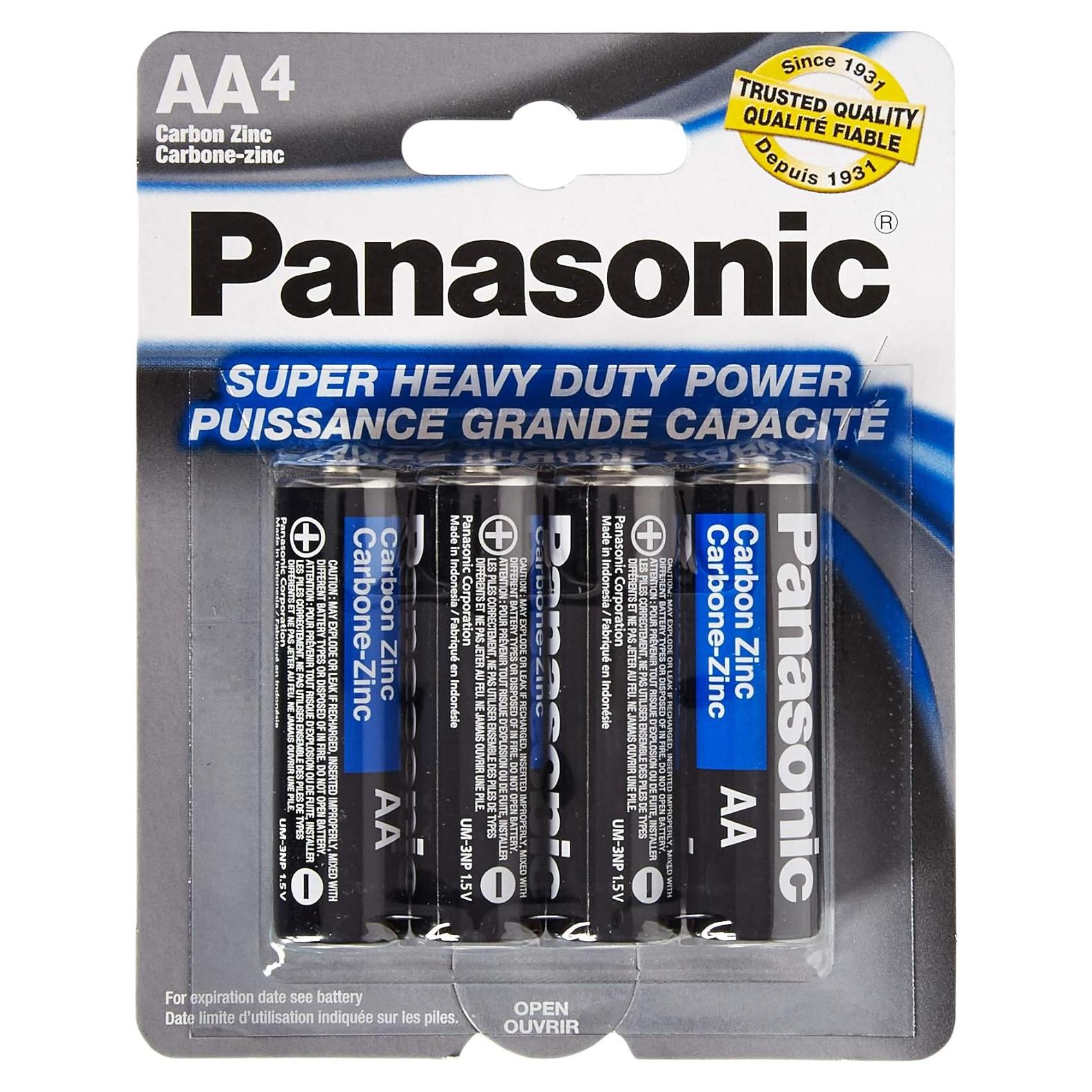 Paquete de 48 Baterías AA Super Pesadas Panasonic
