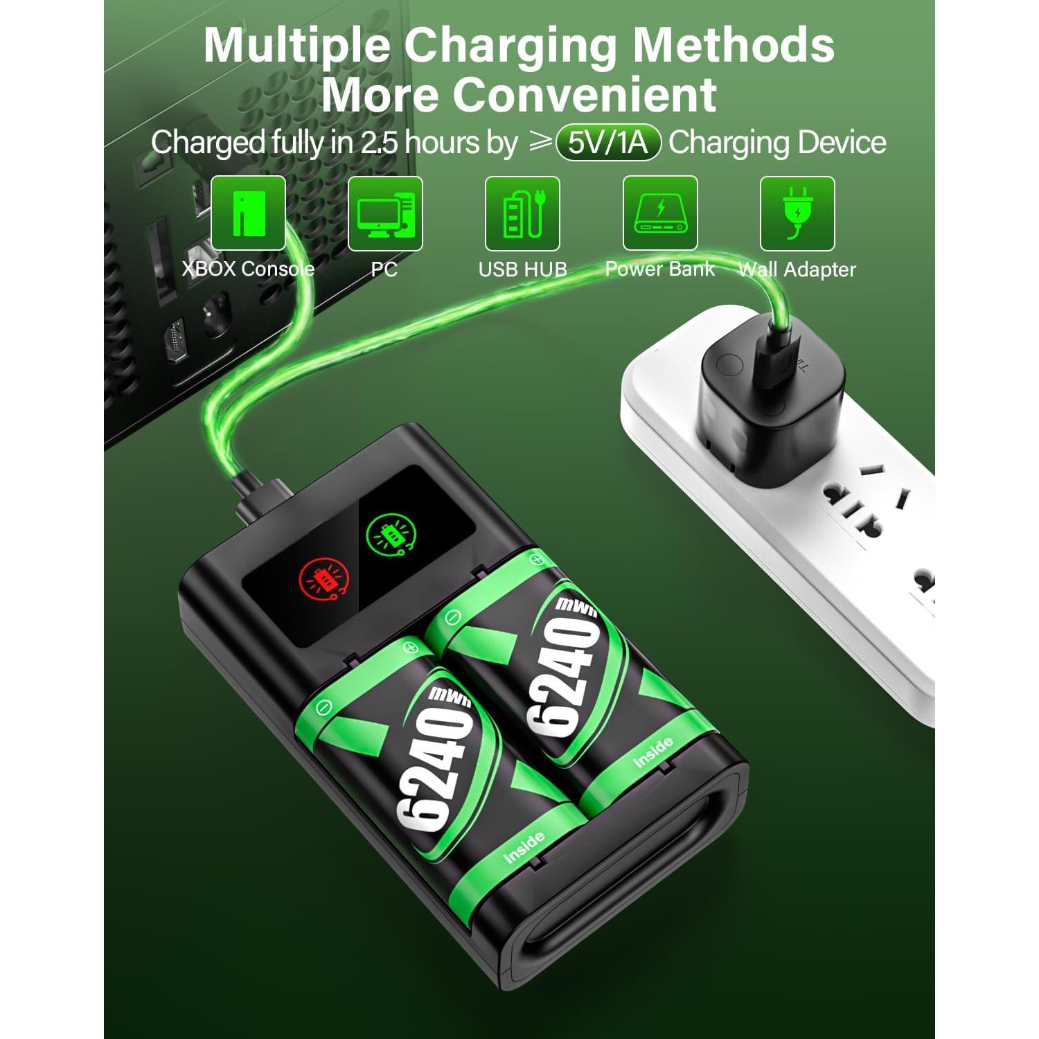 Paquete de Batería Recargable ZRZLMVP para Xbox One/S/X